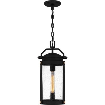 Outdoor hanging 1 light earth black