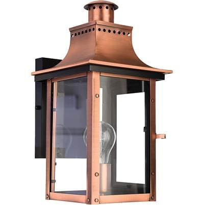Outdoor Wall Lantern Aged Copr