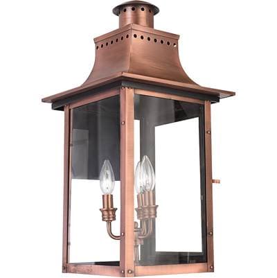 Outdoor Wall Lantern Aged Copr