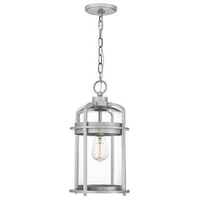 Mini Pendant 1 Light Industrial Aluminum by Quoizel
