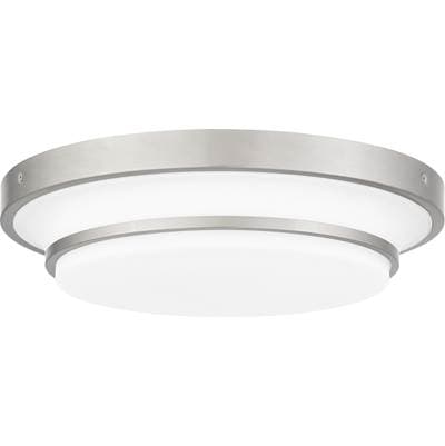 Flush mount led light brushed nickel