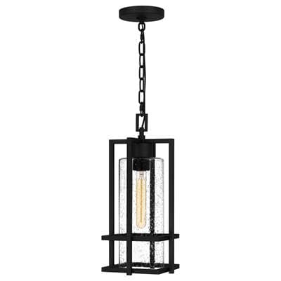 Outdoor hanging 1 light earth black