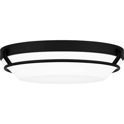 Flush mount led light matte black