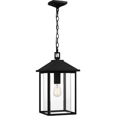 Outdoor hanging 1 light earth black