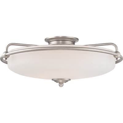 Flush Mount Antq Nikl  21''D