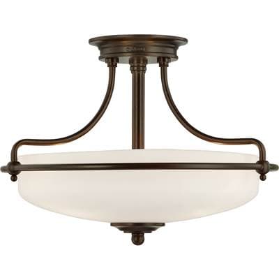 Semi Flush Palladian Bronze by Quoizel