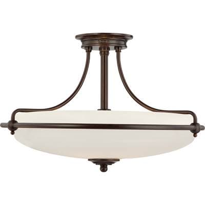 Semi Flush Palladian Bronze