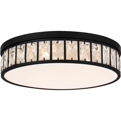 Flush Mount Led Light Matte Black