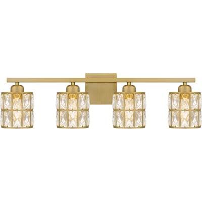 Bath 4 Lights Aged Brass
