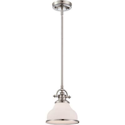 Mini Pendant Brsh Nikl 8''W