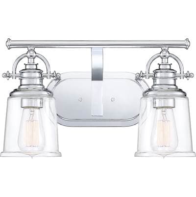 Bath 2 Light  Polished Chrome