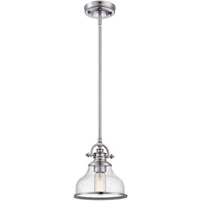 Mini pendant 1 light brushed nickel by Quoizel