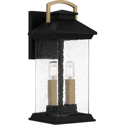 Outdoor Wall 2 Lights Earth Black