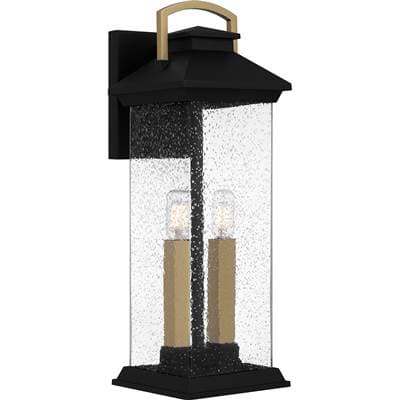 Outdoor Wall 2 Lights Earth Black