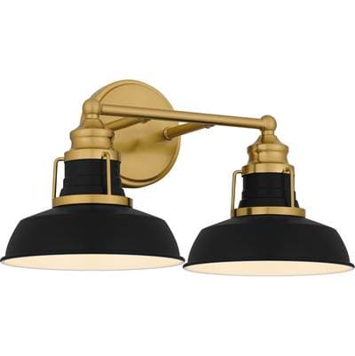 Bath 2 Lights Aged Brass