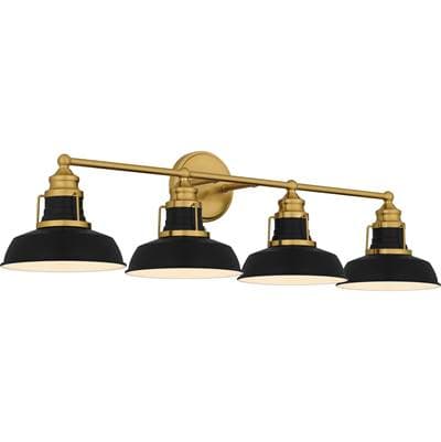 Bath 4 Lights Aged Brass by Quoizel
