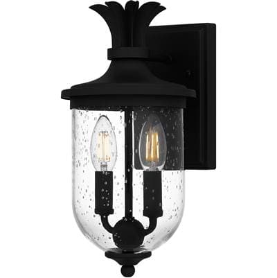 Outdoor Wall 2 Lights Earth Black by Quoizel