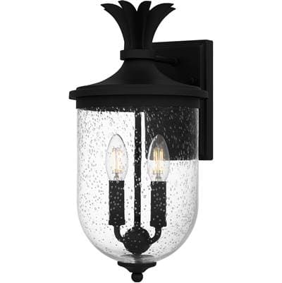 Outdoor Wall 2 Lights Earth Black by Quoizel