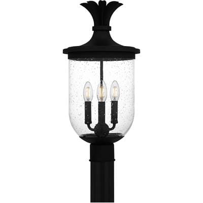 Outdoor Post 3 Lights Earth Black by Quoizel