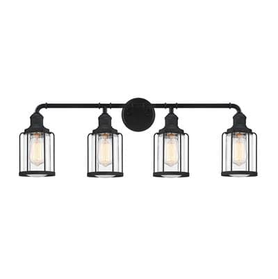 Bath 4 Light Earth Black
