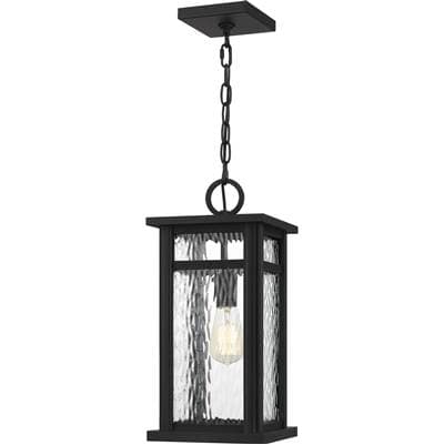 Outdoor hanging 1 light earth black