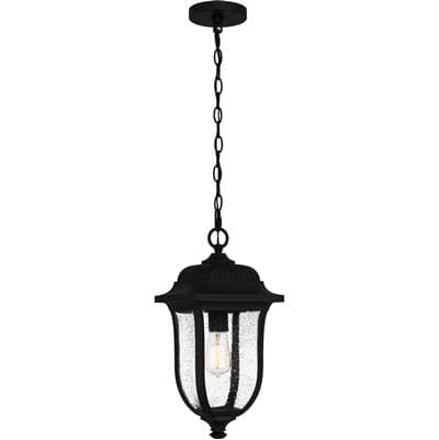 Outdoor hanging 1 light matte black