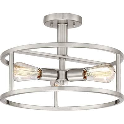 Semi Flush Brshd Nkl 3Lts