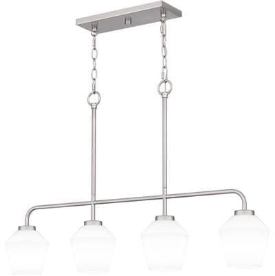 Linear Chandelier 4 Lights Briushed Nick