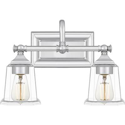 Bath 2 light polished chrome