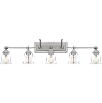 Bath 5 light brushed nickel