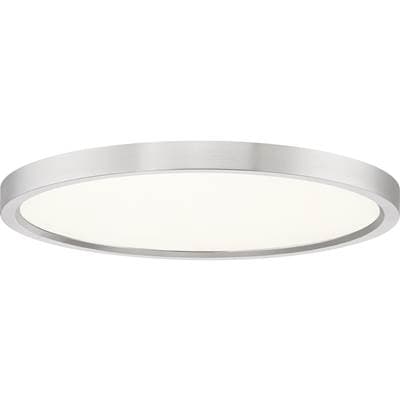 Flush Mount 15''D Brushed Nickel