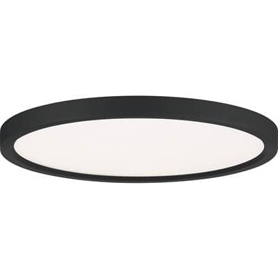 Flush mount led light earth black