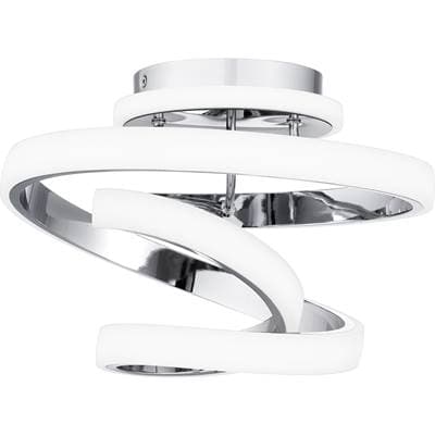Semi flush led light polished chrome by Quoizel