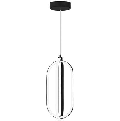 Mini pendant led light matte black