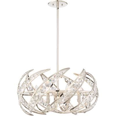 Pendant Polishednickel 6Lts by Quoizel