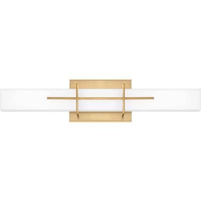 Bath led light aged brass by Quoizel