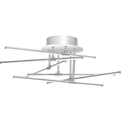 Semi Flush 22''D Polished Chrome