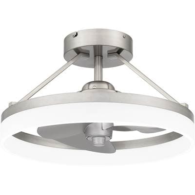 Fan light led light brushed nickel by Quoizel