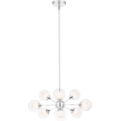 9 Lgt Chandelier Chrome by Quoizel
