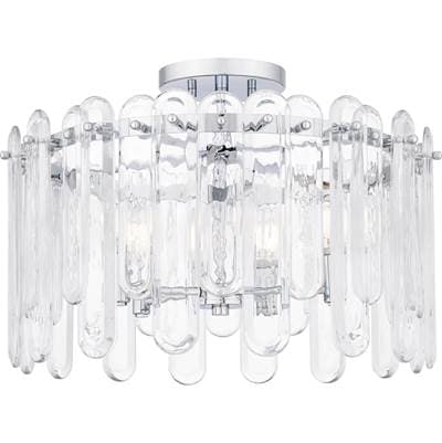 Semi Flush 5 Lights Polished Chrome
