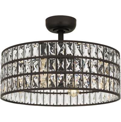 Fan light 4 lights western bronze by Quoizel