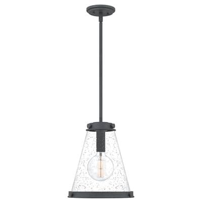 Mini pendant 1 light mottle black