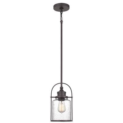 Mini Pendant 1 Light Western Bronze by Quoizel
