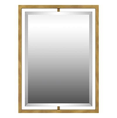Mirror weathered brass