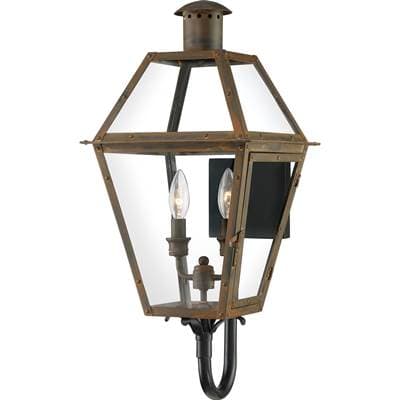 Outdoor Wall 2 Light Industrial Bronze by Quoizel