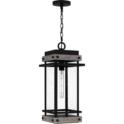 Outdoor Hanging 1 Light Matte Black