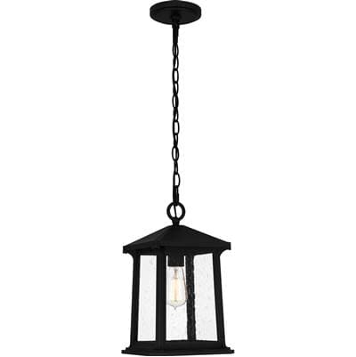 Outdoor hanging 1 light matte black