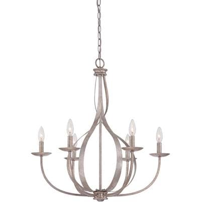 Chandelier 6-Lgt Italian Fresco