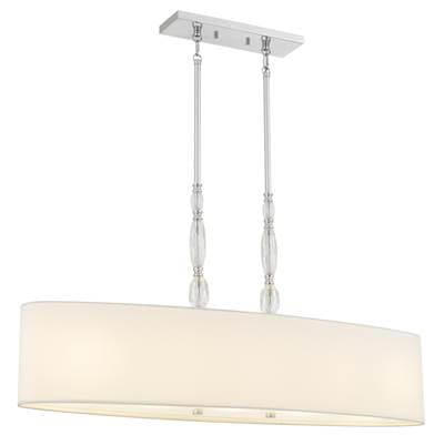 Stone 5-Light Polished Chrome Island Light