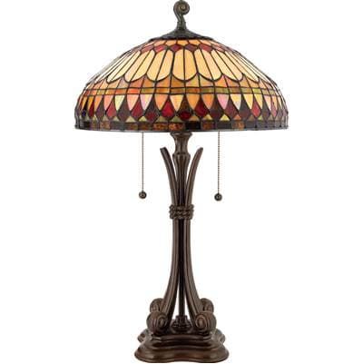 Table Lamp Brsh Bulion 16''D by Quoizel